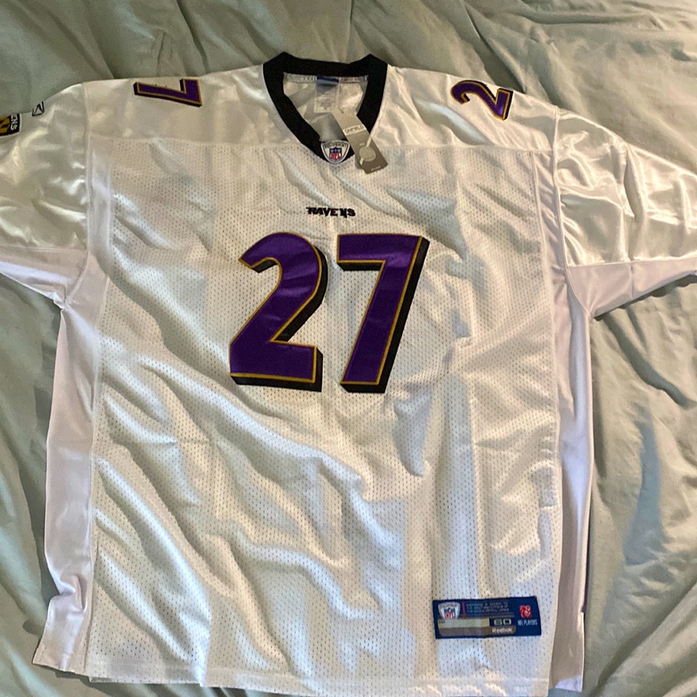 A Baltimore Ravens Rice Jersey (Short Sleeve) BRAND NEW NEVER WORN Size 60 MENS